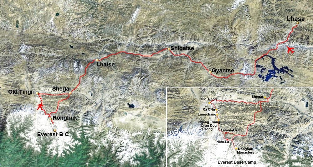 Tibet Trekking von Old Tingri bis Everest